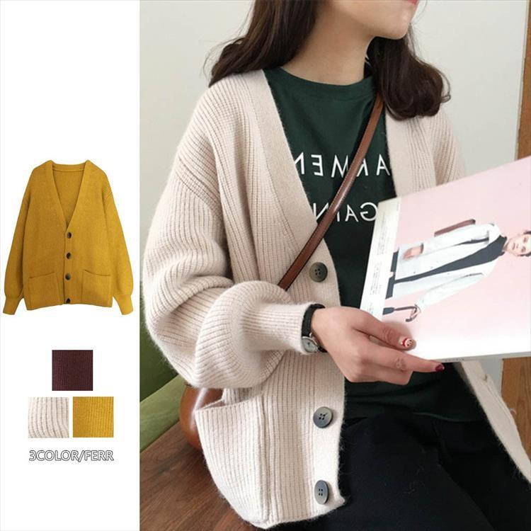 ニットカーディガン 厚手 レディース ゆったり カーディガン ニットセーター 羽織 長袖 トップス 送料無料 11jm1f176 Sheil 通販 Yahoo ショッピング