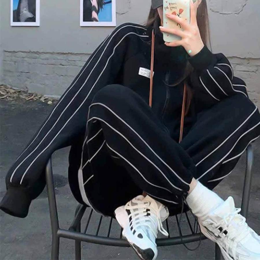 ジャージ セットアップ レディース 女性 スウェット 上下セット おしゃれ ロゴ 長袖トレーナー セット 韓国 6aimiyi 004 Sheil 通販 Yahoo ショッピング