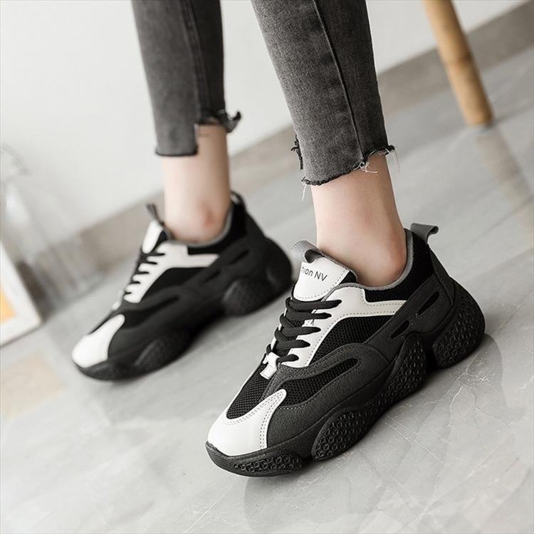 ダッドスニーカー レディース 厚底スニーカー レースアップ 運動靴 ランニングシューズ 大人 上品 きれいめ 韓国 99mfxc 011 Sheil 通販 Yahoo ショッピング