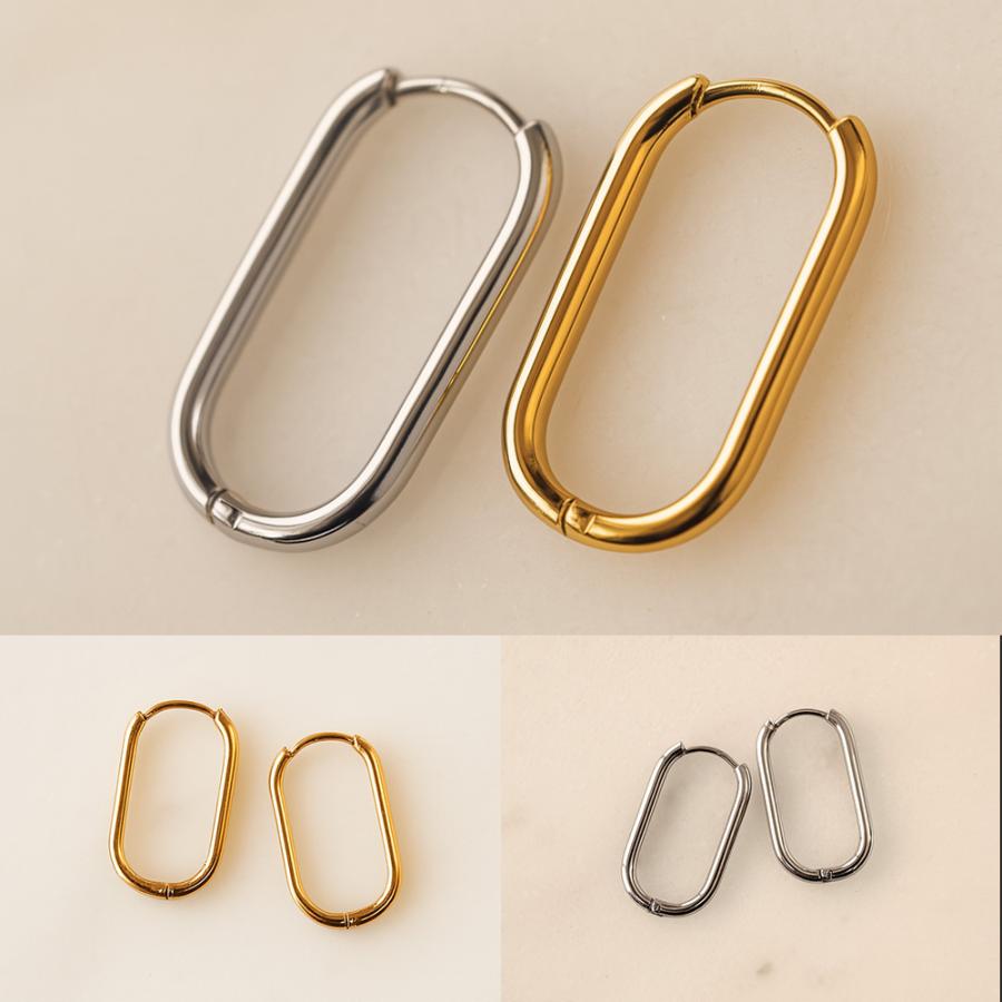 フープピアス サージカルステンレス 金属アレルギー対応 ゴールド