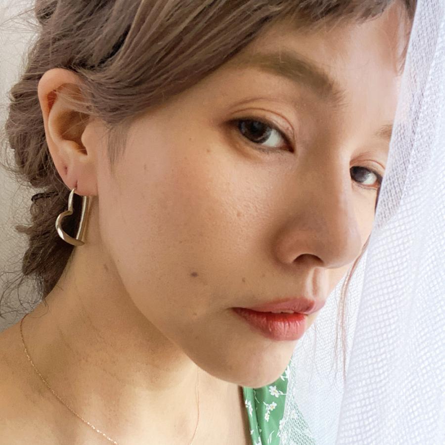 ハートピアス ピアス 金属アレルギー キャッチ 揺れる レディース 