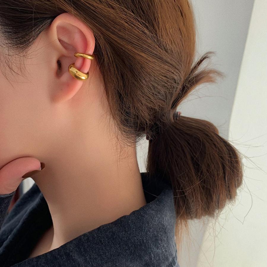 イヤーカフ イヤリング フープピアス フープ 金属アレルギー対応