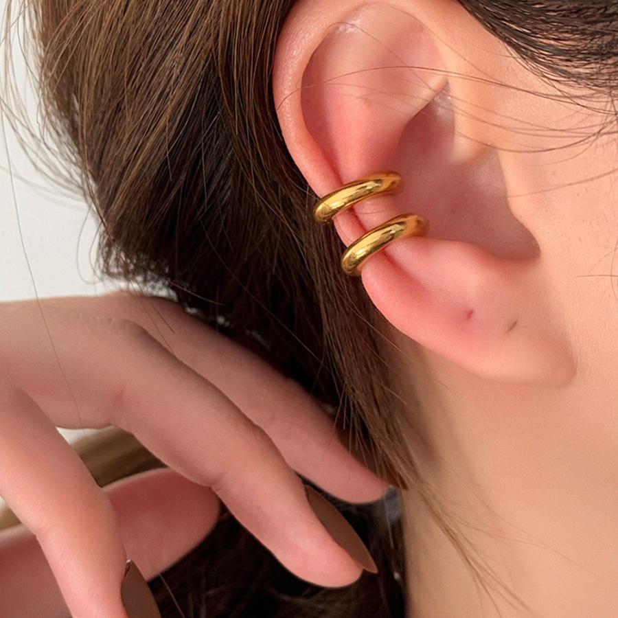 イヤーカフ イヤリング フープピアス フープ 金属アレルギー対応