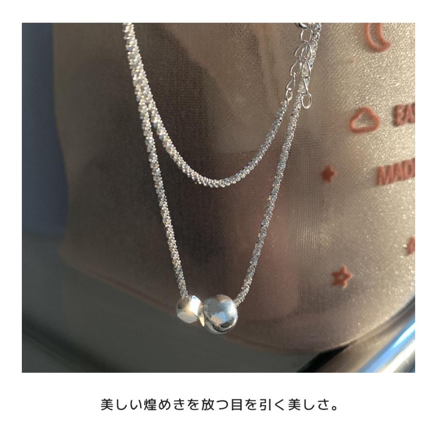 ネックレス 金属アレルギー パール ボール レディース チェーン