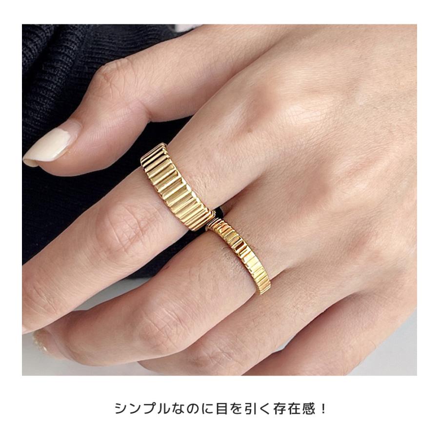 リング 指輪 金属アレルギー つけっぱなし ストライプ 細見 華奢 レディース 11号 14号 16号 重ね付け 爆買 |  | 05