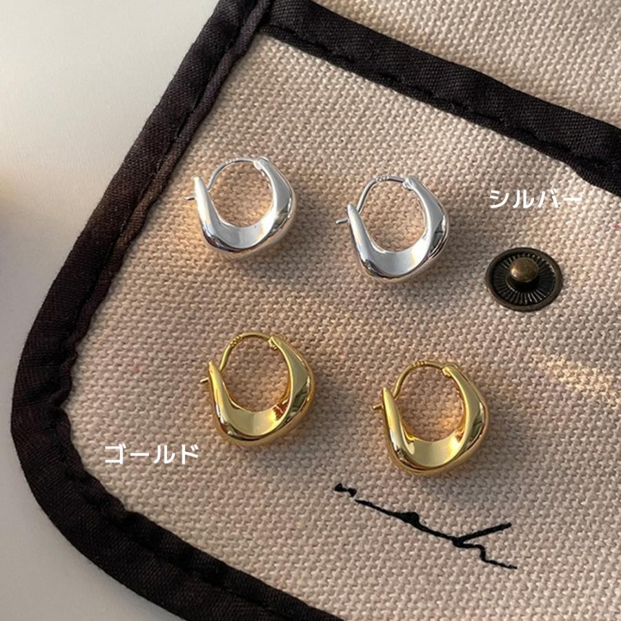 ピアス 金属アレルギー フープピアス 大ぶり フープ シンプル ゴールド シルバー ニッケルフリー 大人 上品 きれいめ |  | 03