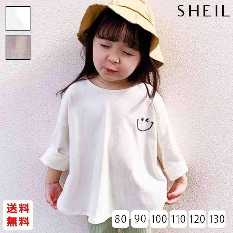 Tシャツ ニコちゃんプリント 長袖tシャツ キッズ ベビー 子供 赤ちゃん ガールズ 女の子 幼児 新生児 2021年 春 C02 T010 Sheil 通販 Yahoo ショッピング
