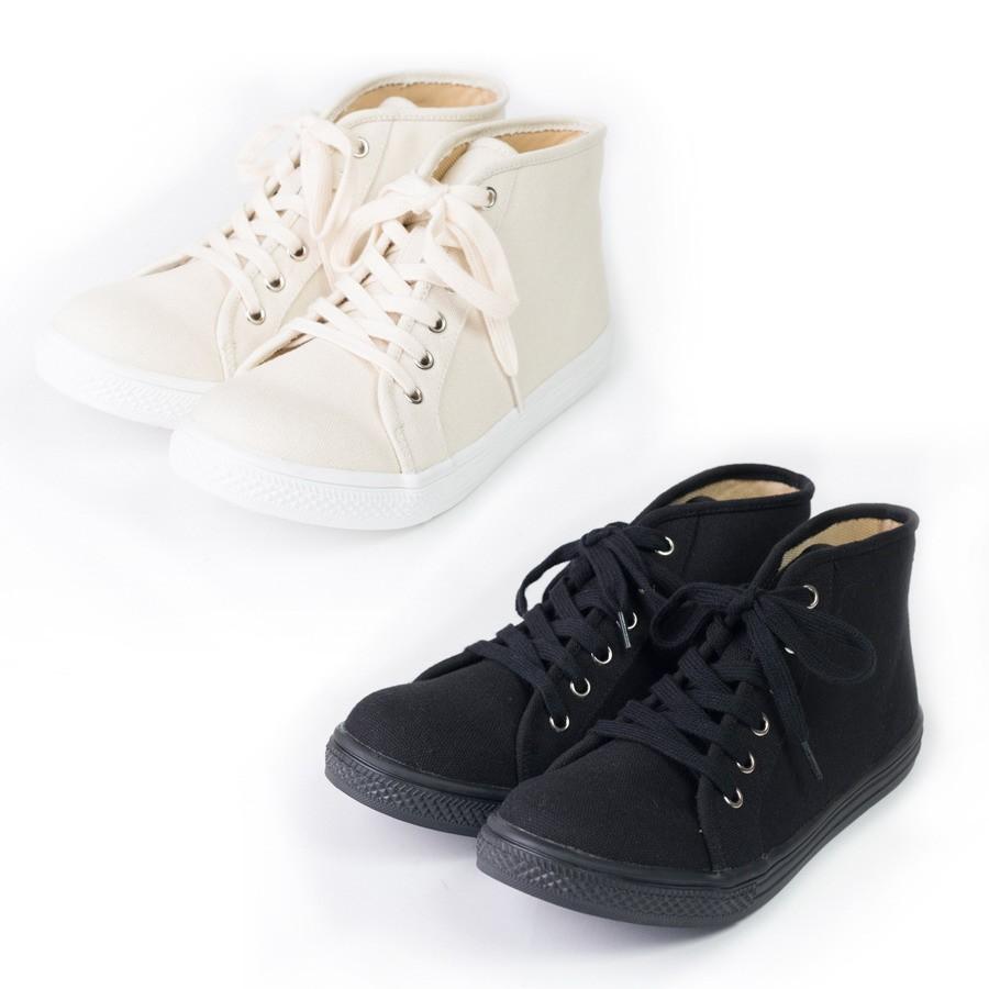 ハイカットスニーカー レディース シューズ 黒 白 疲れない 安い 夏 秋 Gdyz110 Sheil 通販 Yahoo ショッピング