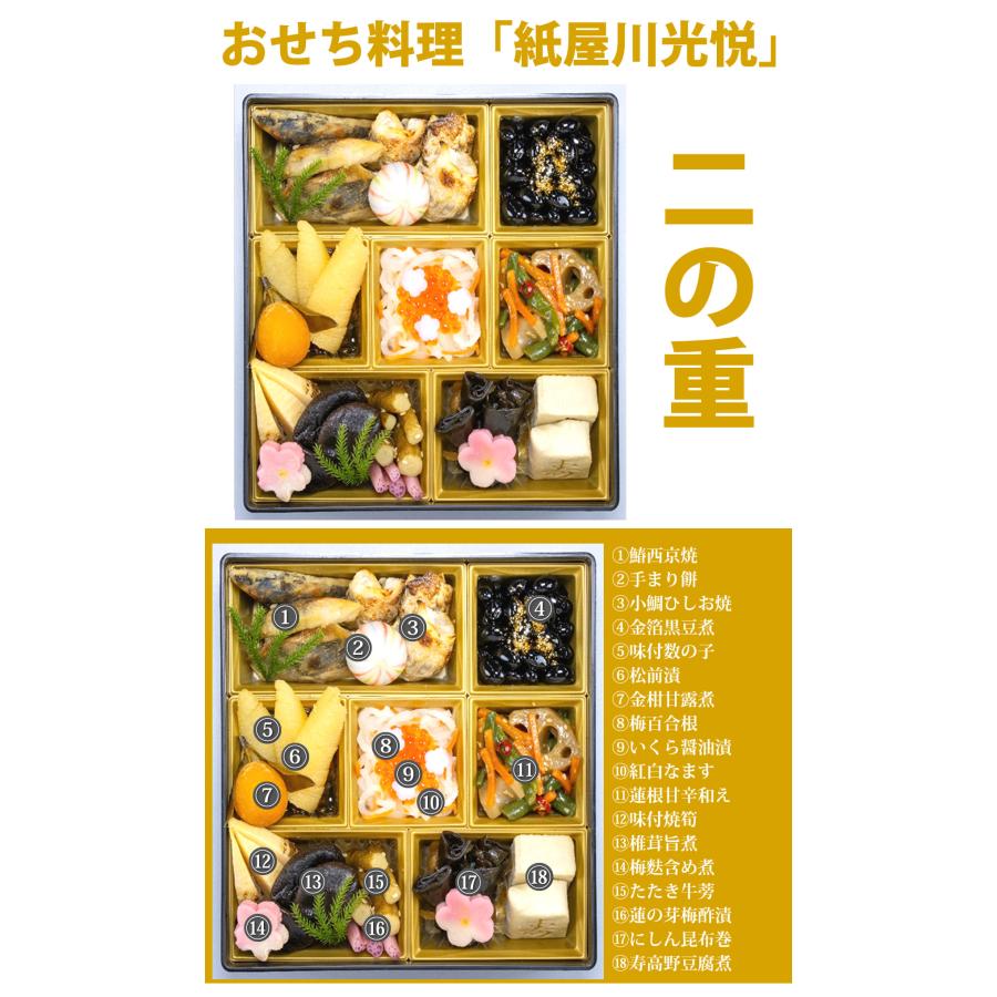 京都しょうざんおせち料理「紙屋川光悦」三段重 6.5寸 3人前 54品入 和風 洋風 中華 数量限定