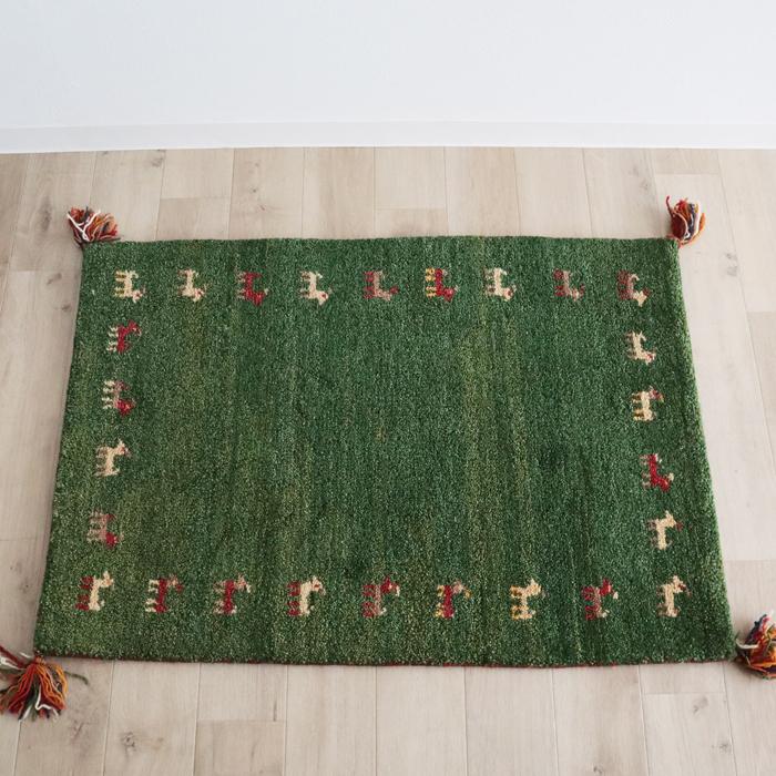 【発送地域限定 北海道/東北/九州/沖縄は不可】 玄関マット 60Ｘ90cm インド製ギャベ ギャッベ 在庫処分の為大特価 ラグ 室内 羊毛 ウール マット 新生活 | 