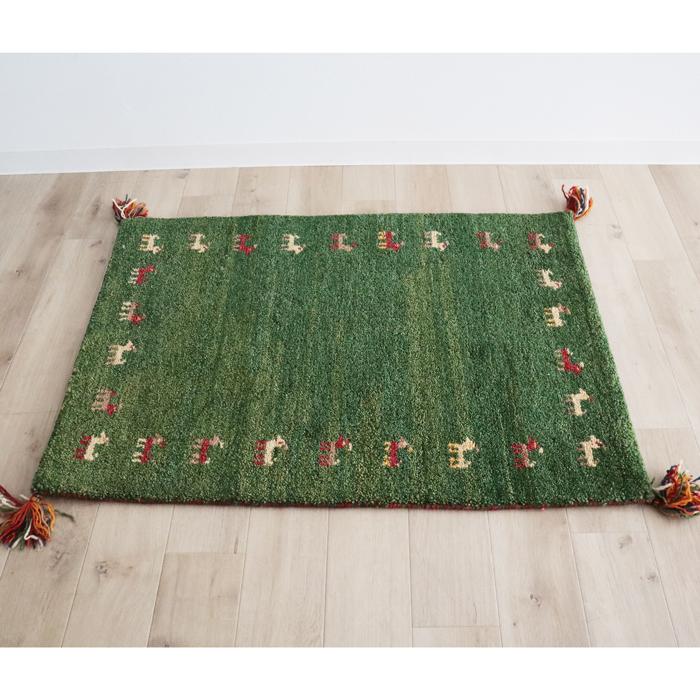 【発送地域限定 北海道/東北/九州/沖縄は不可】 玄関マット 60Ｘ90cm インド製ギャベ ギャッベ 在庫処分の為大特価 ラグ 室内 羊毛 ウール マット 新生活 |  | 01