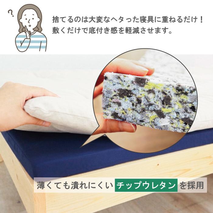 日本製】工場直売 アンダーマットレス シングル 3.5cm 3つ折