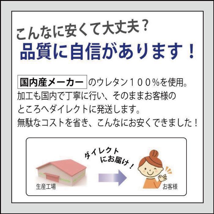 日本製 3つ折り マットレス 厚さ 35mm チップウレタン 弾力があり硬め