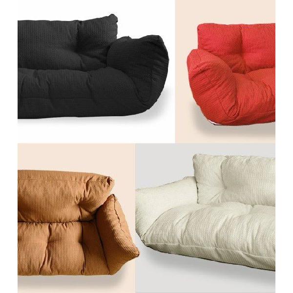 日本製 コンパクト カウチ ソファ 2人掛け 幅 123 リクライニング