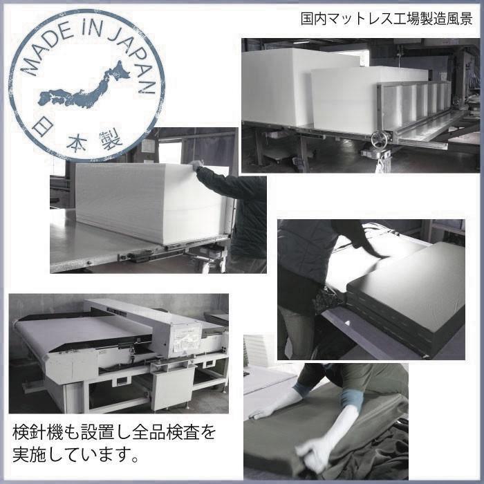 日本製】3つ折りマットレス シングル 超硬質 230N 高反発 厚み3.5cm 硬