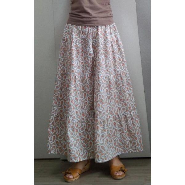 型紙 レディース ４段ティアードパンツ ２L〜５L ゆったり 大人服 図解説付き |  | 01