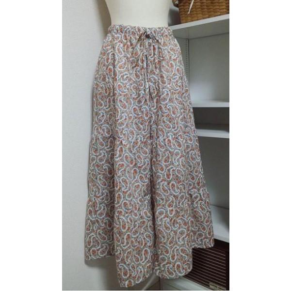 型紙 レディース ４段ティアードパンツ ２L〜５L ゆったり 大人服 図解説付き |  | 02