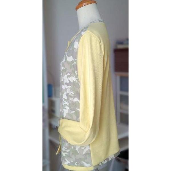 型紙 レディース 配色カーディガン ニット型紙 Ｍ〜５Ｌ 図解説付き |  | 01