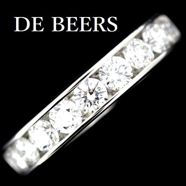De Beers ダイヤモンド フルエタニティリング DE BEERS（デビアス） ダイヤモンド エタニティー リング 9石 Pt950