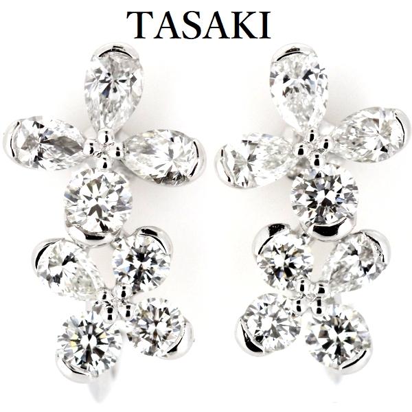 TASAKI（タサキ） ダイヤモンド 計1.01ct イヤリング K18WG ペア