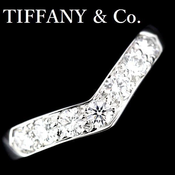 TIFFANY&Co.（ティファニー） ダイヤモンド Vバンドリング 7PD Pt950