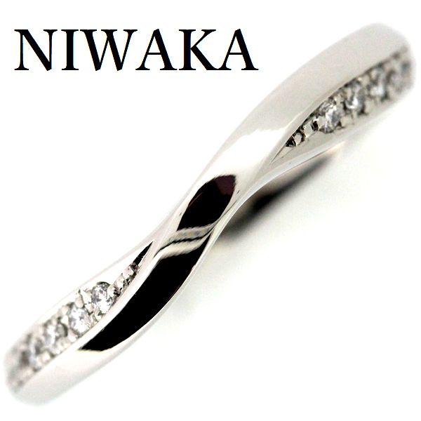 俄（NIWAKA） 茜雲 ダイヤモンド リング Pt950 6.5号 No2 : 株式会社