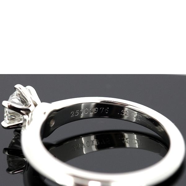 ティファニー ソリティア 0.58ct ダイヤモンドリング G-VVS2-3EX TIFFANY&Co. ティファニー ソリティア 0.58ct ダイヤモンド リング G