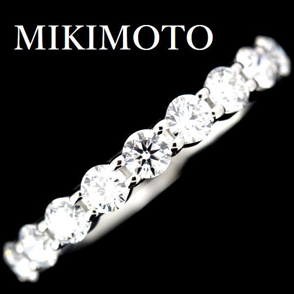 MIKIMOTO（ミキモト） ダイヤモンド 0.76ct ハーフエタニティー リング