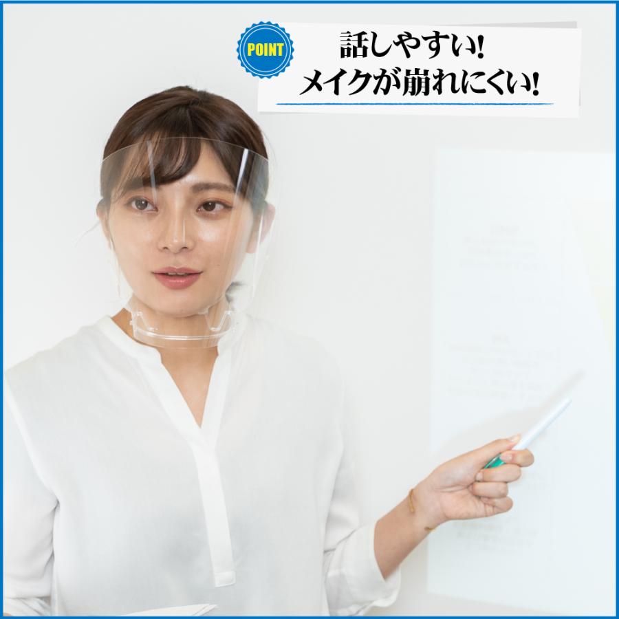 フェイスシールド 首掛け 日本製 芸能人のアレ スーパーロング 50個 マウスシールド 透明マスク フェイスシールド 首掛け スーパーロング マウスシールド