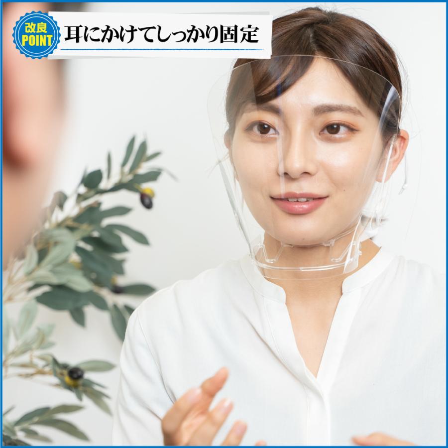 フェイスシールド 首掛け 日本製 芸能人のアレ スーパーロング 50個 マウスシールド 透明マスク フェイスシールド 首掛け スーパーロング マウスシールド