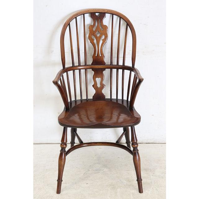 ac-3　1940年代イギリス製アンティーク ヴィクトリアン エルム ホイールバック ウインザー アームチェア 肘掛椅子 カントリー キッチン いす イス (A) |  | 03