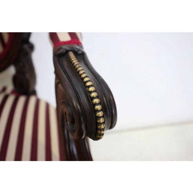 ac-4　1890年代イギリス製アンティーク　ヴィクトリアン　ウォルナット　アームチェア　シングルソファ　椅子 |  | 12