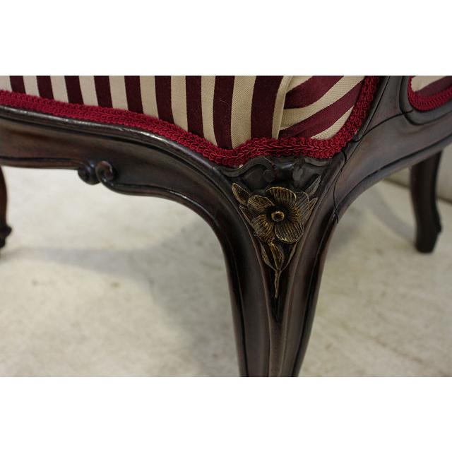 ac-4　1890年代イギリス製アンティーク　ヴィクトリアン　ウォルナット　アームチェア　シングルソファ　椅子 |  | 14