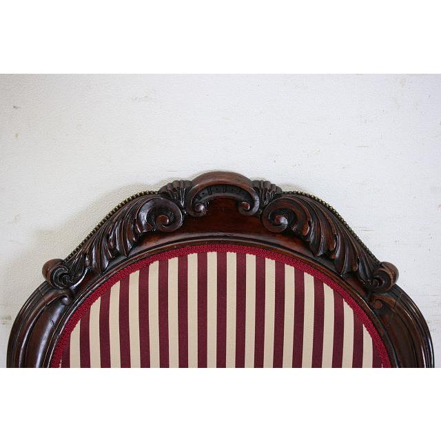 ac-4　1890年代イギリス製アンティーク　ヴィクトリアン　ウォルナット　アームチェア　シングルソファ　椅子 |  | 09