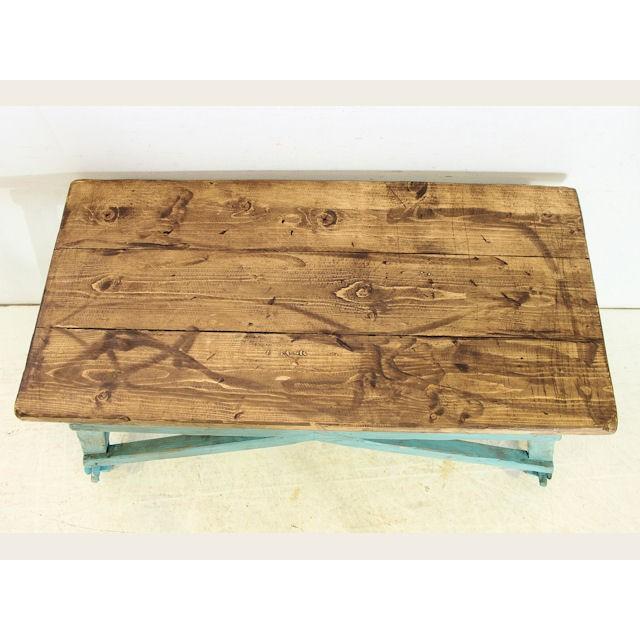 an-11　1940年代イギリス製アンティーク　オールドパイン　アンティークパイン　ワーキングテーブル　シャビ―　ペイント　作業台　家具 |  | 03