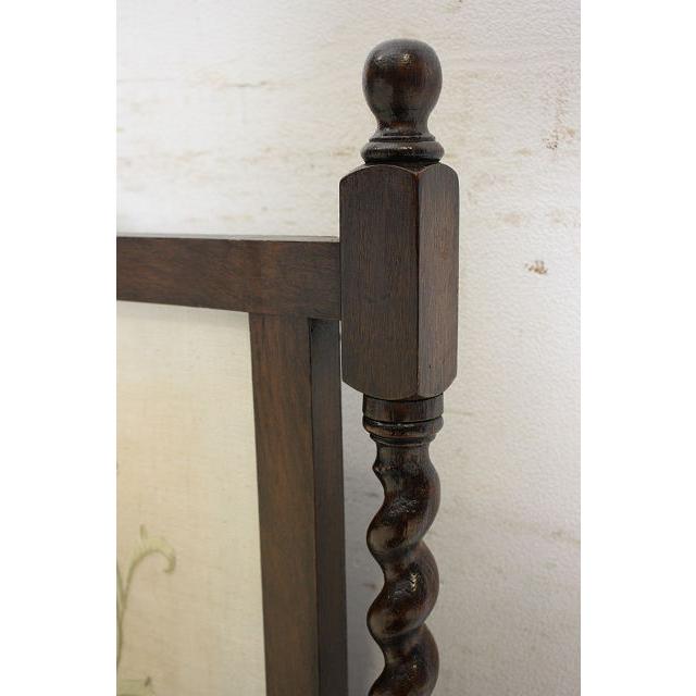 an-8　1920年イギリス製アンティーク　オーク　ボタニカル刺繍　ファイヤースクリーン　暖炉家具 |  | 13