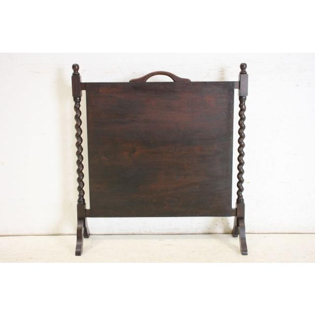 an-8　1920年イギリス製アンティーク　オーク　ボタニカル刺繍　ファイヤースクリーン　暖炉家具 |  | 20