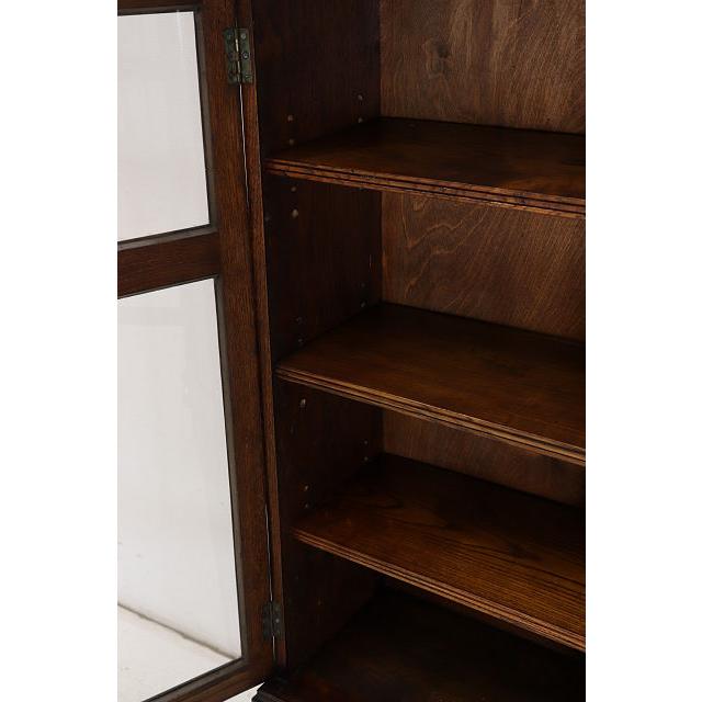 bk-38　1930年代イギリス製アンティーク ソリッドオーク ダブルカップレッグ ブックケース 無垢材 書棚 本棚 本箱 送料無料 |  | 10