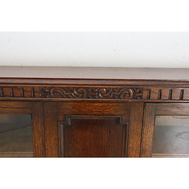 bk-38　1930年代イギリス製アンティーク ソリッドオーク ダブルカップレッグ ブックケース 無垢材 書棚 本棚 本箱 送料無料 |  | 12