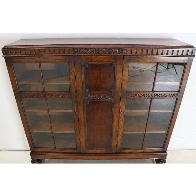 bk-38　1930年代イギリス製アンティーク ソリッドオーク ダブルカップレッグ ブックケース 無垢材 書棚 本棚 本箱 送料無料 |  | 13