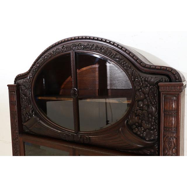 bk-3　1880年代イギリス製アンティーク ビクトリアン オーク ブックケース 書棚 本棚 本箱 彫刻された 大型 棚 |  | 12