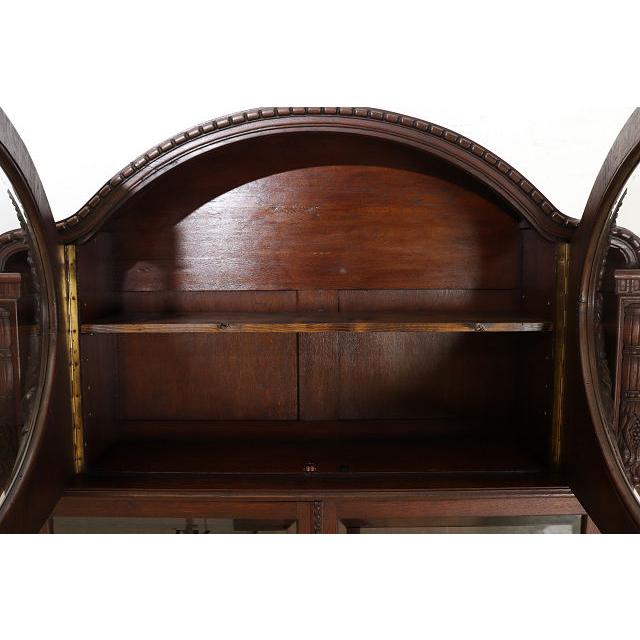 bk-3　1880年代イギリス製アンティーク ビクトリアン オーク ブックケース 書棚 本棚 本箱 彫刻された 大型 棚 |  | 07