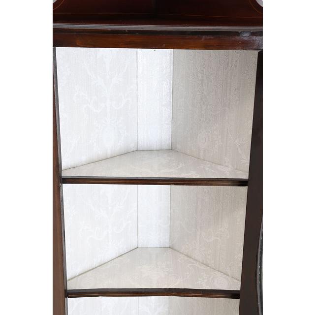 ca-11　1910年代 イギリス製アンティーク エドワーディアン マホガニー コーナーキャビネット コーナー家具 ディスプレイキャビネット ビンテージ レトロ |  | 13