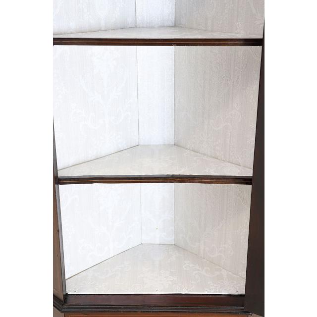 ca-11　1910年代 イギリス製アンティーク エドワーディアン マホガニー コーナーキャビネット コーナー家具 ディスプレイキャビネット ビンテージ レトロ |  | 14