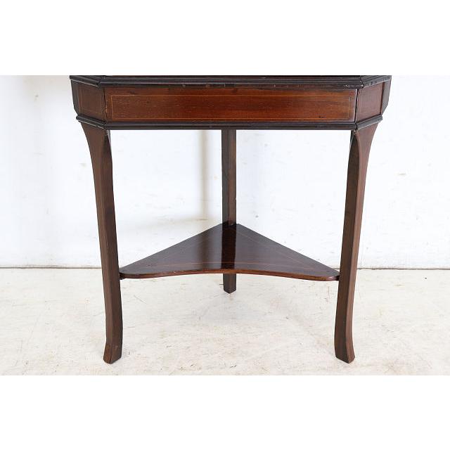 ca-11　1910年代 イギリス製アンティーク エドワーディアン マホガニー コーナーキャビネット コーナー家具 ディスプレイキャビネット ビンテージ レトロ |  | 16