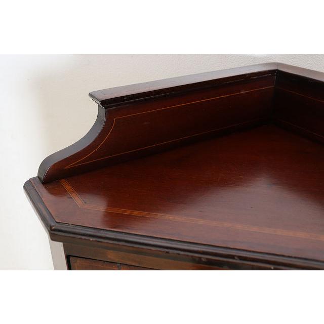 ca-11　1910年代 イギリス製アンティーク エドワーディアン マホガニー コーナーキャビネット コーナー家具 ディスプレイキャビネット ビンテージ レトロ |  | 05