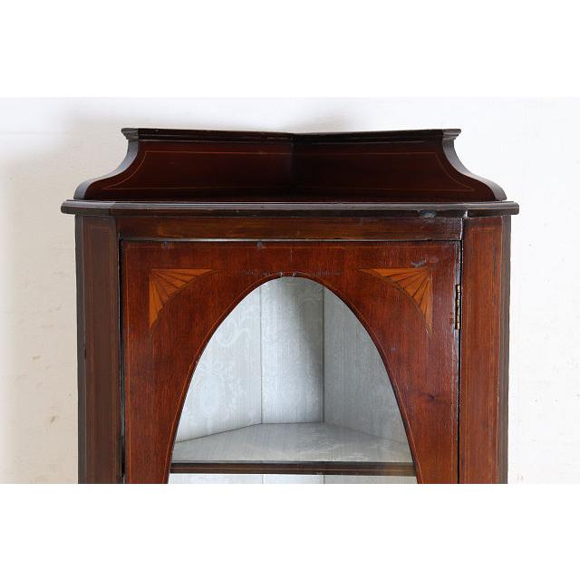 ca-11　1910年代 イギリス製アンティーク エドワーディアン マホガニー コーナーキャビネット コーナー家具 ディスプレイキャビネット ビンテージ レトロ |  | 07