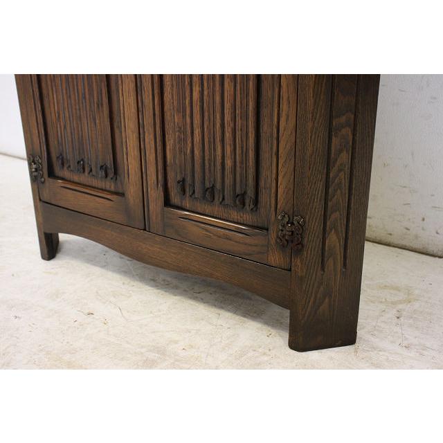 ca-14 1970年代イギリス製ヴィンテージ オーク コーナー