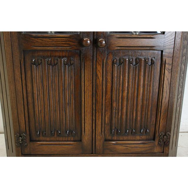 ca-14　1970年代イギリス製ヴィンテージ　オーク　コーナーキャビネット　コーナー家具　飾り棚　食器棚 |  | 17