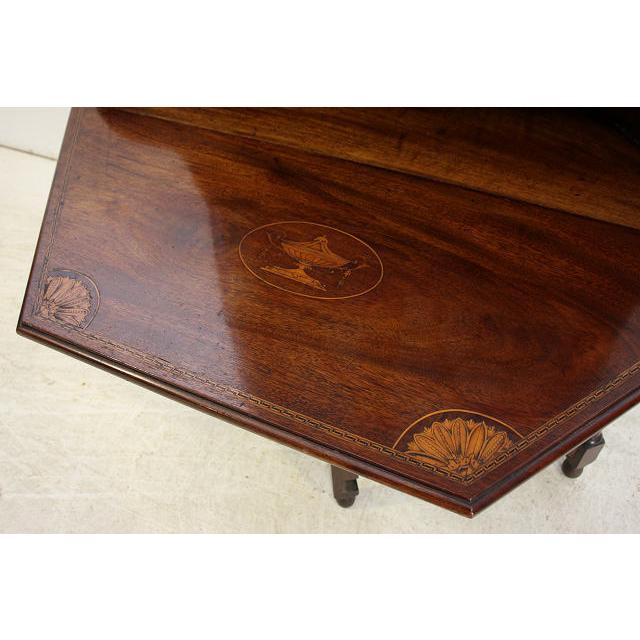 ca-2　1940年代 イギリス製 アンティーク　マホガニー　エドワーディアンスタイル　テーブル付き　コーナーキャビネット |  | 13